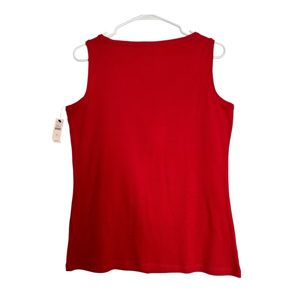 NWT Talbots Vibrant Red Sleeveless Tank Top - Picture 3 of 4